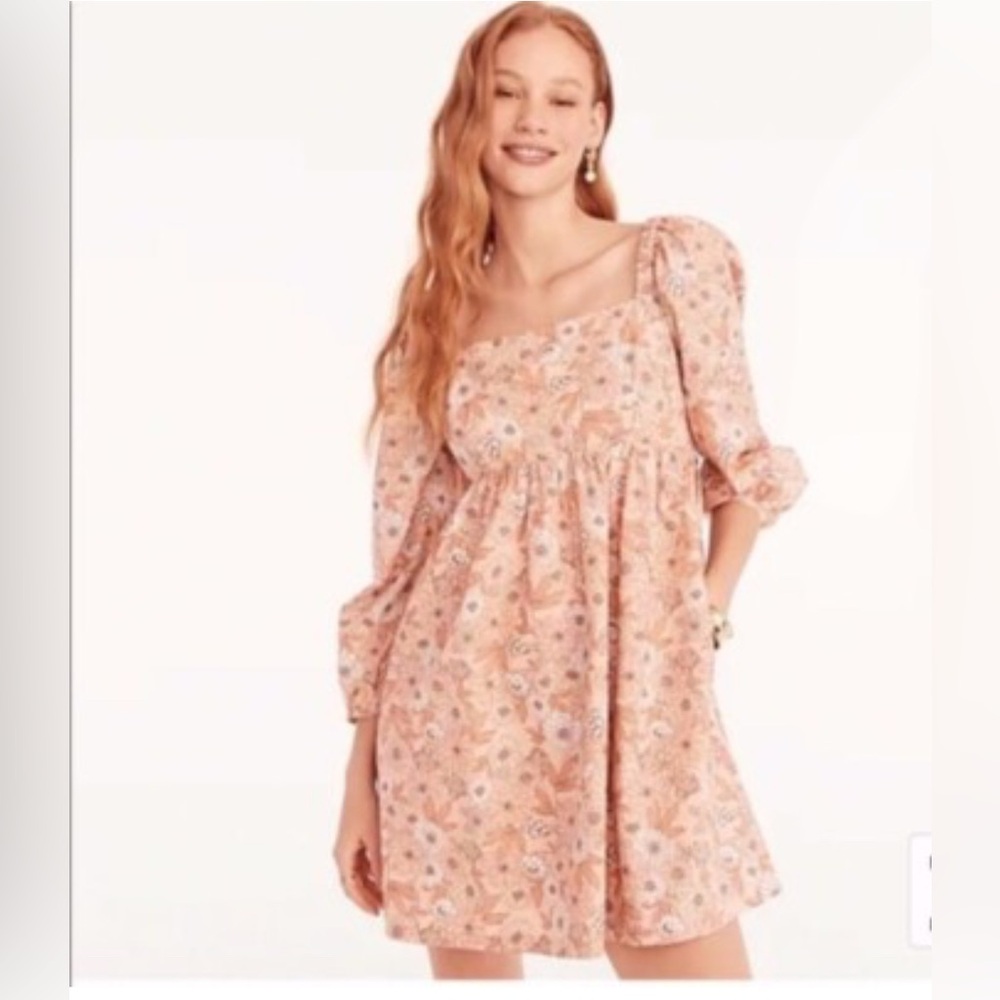 J. Crew‎ Floral Pink Dress size S